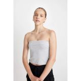 Defacto Fitted Straplez Bluz D4891ax24hsgr256