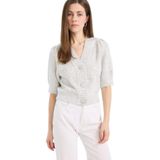 DeFacto Fitted V Yaka Triko Hırka, S, E6906AX25SP, Gri-GR454, Kadın
