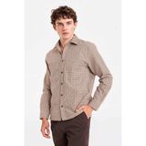 DeFacto Flanel Desenli Gömlek Kahve, 2XL, G6805AX25WN, Kahve-BN192, Erkek