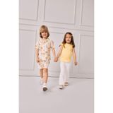 DeFacto Flare Fit İspanyol Paça Gabardin Pantolon Kız Bebek, 18-24 AY, E1798A525SM, Beyaz-WT34, Kız bebek