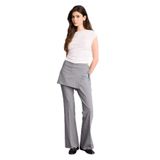DeFacto Flare Fit Normal Bel Standart Boy Pantolon, 40, G9501AX26SP, Gri-GR394, Kadın