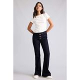 DeFacto Flare Fit Orta Bel İspanyol Paça Jean Pantolon H6949AX26AU - Mavi-NM82 - 38