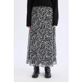 DeFacto Flare Fit Zebra Desenli Yüksek Bel Tül Maxi Etek E3974AX25SP