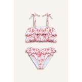 DeFacto Floral 2'li Bikini Kız Çocuk, 5/6 Yaş (116cm), G5763A826HS, Pembe, Kız çocuk