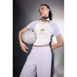 Defacto G0685axer105 Ekru Nba Los Angeles Lakers Slım Fıt Pamuklu Kısa Kollu Tişört