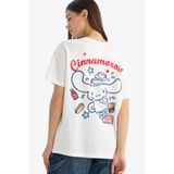 Defacto G1903AX26SP WT32 Beyaz Kadın T-Shirt