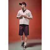 DeFacto G4183AX26SM Bordo-BR494 Baggy Fit Elastik Bağlamalı Bel Uzun Erkek Şort