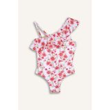 DeFacto G5742A826HS Floral Pembe Kız Çocuk Mayo