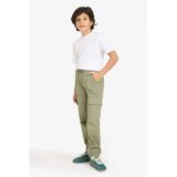 Defacto G6424a8kh202 Haki Kargo Jogger Gabardin Pantolon Erkek Çocuk