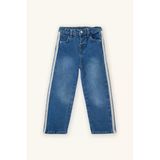 Defacto G8158a5nm28 Mavi Şeritli Culotte Jean Pantolon Kız Bebek