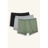 Defacto G8445a8gn425 Yeşil Penye 3'Lü Boxer Erkek Çocuk