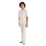 DeFacto Gabardin Pantolon Erkek Çocuk, 11-12 Yaş, G6740A826SP, Ekru-ER105, Erkek Çocuk