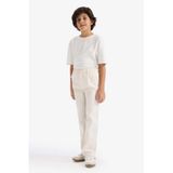 DeFacto Gabardin Pantolon Erkek Çocuk, 8-9 Yaş, G6740A826SP, Ekru-ER105, Erkek Çocuk