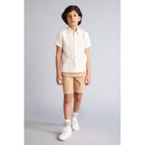 DeFacto Gabardin Şort Erkek Çocuk, 13-14 Yaş, C2955A826SM, Bej-BG203, Erkek Çocuk