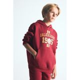 Defacto Galatasaray Baskılı Kanguru Cepli Kapüşonlu Sweatshirt Erkek Çocuk I6540a826wnrd119 Kırmızı-rd119