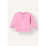 DeFacto Göğsü Baskılı Bisiklet Yaka Kalın Sweatshirt Kumaşı Sweatshirt Kız Bebek