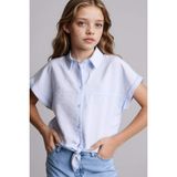 DeFacto Gömlek Kız Çocuk H1519A826SM - Mavi-BE177 - 9 - 10 Yaş