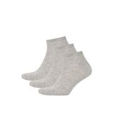 DeFacto Gri Kısa Çorap 41-44 Beden, 41-44, S3904AZNS, Gri-GR2, erkek