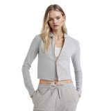 DeFacto Gri Slim Fit Kapüşonlu Sweatshirt, XS, F7651AX25AU, Gri-GR256, Kadın