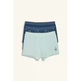 Defacto H0703a8ın103 İndigo Baskılı Penye 3'Lü Boxer Erkek Çocuk