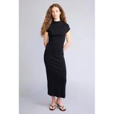 Defacto H0862axbk81 Siyah Bodycon Vücudu Saran Modal Maxi Elbise