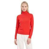 DeFacto H1651AZ24WN RD227 Kırmızı Basic Balıkçı Yaka Slim Fit Triko Kadın Kazak