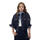 DeFacto H2269A826SP Pamuk Denim Kız Çocuk Ceket