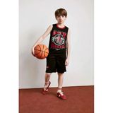 Defacto H2920a8bk81 Siyah Nba Houston Rockets Regular Fıt Şort Erkek Çocuk