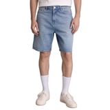 DeFacto H6276AX26SP Mavi-NM39 Erkek Straight Fit Bermuda Şort