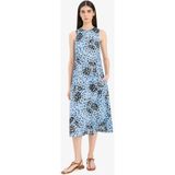 DeFacto Halter Yaka Çiçekli Cepli Kolsuz Midi Yazlık Elbise F2341AX25SM - Mavi-BE37 - 38