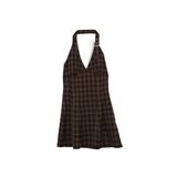 DeFacto Halter Yaka Kareli Mini Elbise