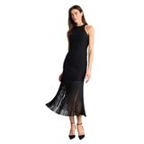 DeFacto Halter Yaka Kolsuz Mini Elbise, 36, H0860AX26SP, Siyah-BK81, Kadın