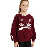 Defacto Harry Potter Oversize Geniş Kalıp V Yaka İçi Yumuşak Tüylü Sweatshirt Kız Çocuk, 8-9 Yaş, G6364A825WN, Bordo-BR114, kız-çocuk, 8/9 Yaş (134cm)