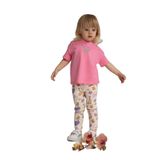 DeFacto Hayvan Desenli Fitilli Kaşkorse Pantolon Kız Bebek, 6-9 AY, E7947A525SM, Ekru-ER105, Kız bebek