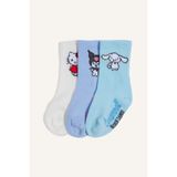 DeFacto Hello Kitty 3'lü Uzun Çorap Kız Bebek
