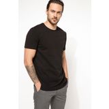 Defacto I3312AZ-18SM-BK27 Sıfır Yaka Erkek T-Shirt