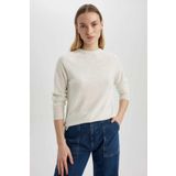 DeFacto I6913AZ23WNGR28 Regular Fit Bisiklet Yaka Bayan Kazak