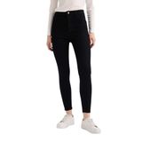 DeFacto Jegging Yüksek Bel Bilek Boy Dar Paça Basıc Jean Pantolon, 32, B7498AX25SP, Siyah, Kadın