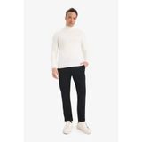 DeFacto Jogger Fit Beli Bağcıklı Lastikli Esnek Kumaş Cepli Duble Paça Pantolon, 30, Y2651AZ25AU, Siyah-BK27, Erkek
