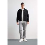 DeFacto Jogger Fit Beli Bağcıklı Lastikli Esnek Kumaş Cepli Duble Paça Pantolon, 36, Y2651AZ25AU, Gri-GR210, Erkek