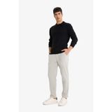 DeFacto Jogger Fit Düz Paça Penye Pantolon, 36, F0447AX25WN, Gri-GR302, Erkek