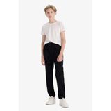 DeFacto Jogger Fit Gabardin Pantolon Erkek Çocuk, 5/6 Yaş (116cm), A9395A825WN, Siyah, Erkek Çocuk