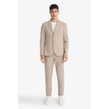 DeFacto Jogger Fit Kısa Paça Penye Pantolon, 30, F0407AX25AU, Bej-BG773, Erkek