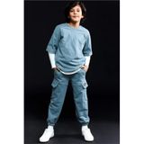 DeFacto Jogger Fit Pantolon Erkek Çocuk, 8/9 Yaş (134cm), G6152A826SP, Mavi, Erkek Çocuk