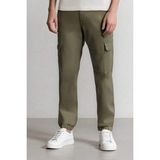 DeFacto Jogger Gabardin Pantolon Beli Lastikli Kargo Cepli Lastikli Paça E1037AX24WN - Yeşil-GN425 - 32