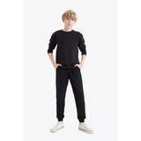 Defacto K8852a6bk81 Siyah Erkek Çocuk Beli Lastikli Okul Jogger Eşofman Altı
