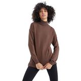 DeFacto, Kadın, Balıkçı Yaka Basic Triko Tunik, Kahverengi (BN167), S