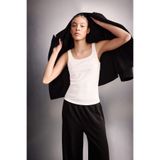 DeFacto Kadın Crop Sporcu Atlet, M, E7723AX26SP, Ekru-ER105