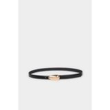 DeFacto Kadın Dikdörtgen Toka Suni Deri Günlük Kemer H5019AXNS - 85 cm - Siyah-BK27
