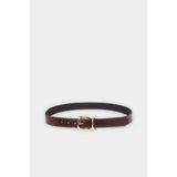 DeFacto Kadın Dikdörtgen Toka Suni Deri Günlük Kemer H5021AXNS - 85 cm - Kahve-BN45